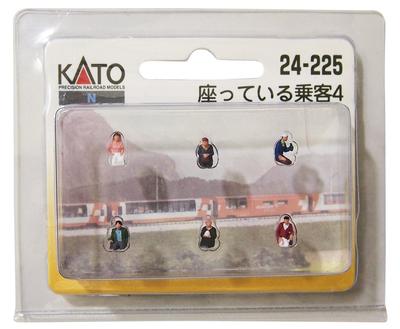 KATO N Gauge Seated Passenger 4 24-225 Diorama Supplies