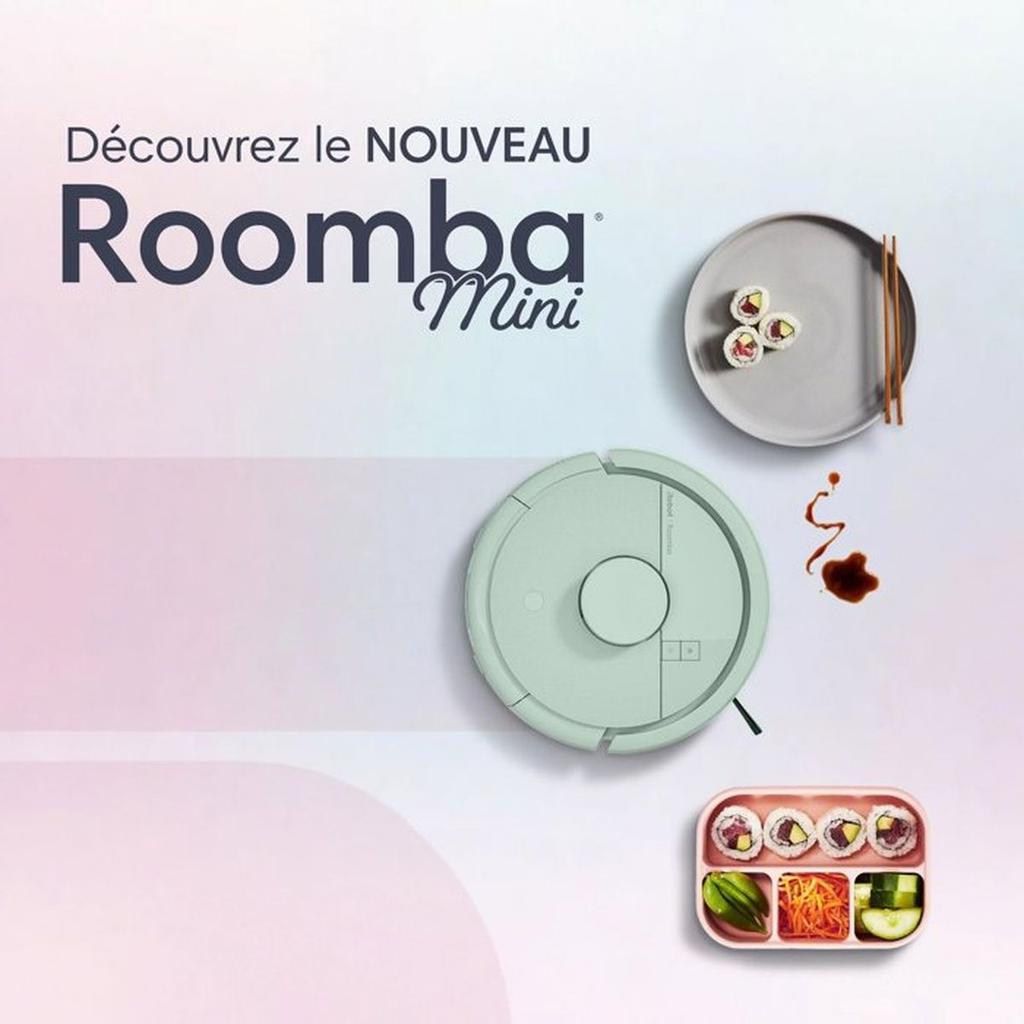 iRobot Roomba Mini Vert - Robot Aspirateur Laveur + Base AutoEmpty - 7000 Pa - Sac à poussière (station) 2,5 L