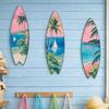 Retro Beach Surfboard Decor Summer Beach Themed Surfboard Ornaments  Living Room