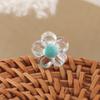 12mm Transparent Inner Color Straight Hole Drop-Oil Flower Acrylic Beads DIY Kids Bracelet Jewelry Accessories