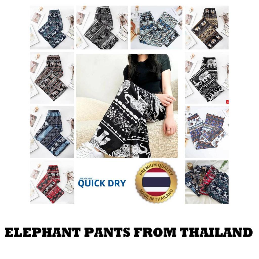 Elefantenhose Lässig Verstellbar Elastischer Hoher Bund Kordelzug Damen Herren Unisex Print Thailand Streetwear Strand Böhmisch Retro Vintage Boho