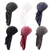 Cappello da Pirata a Coda Lunga in Cotone Fascia per Capelli Buco Bandana Punk Hip Hop Bandana Foulard Moto Bike
