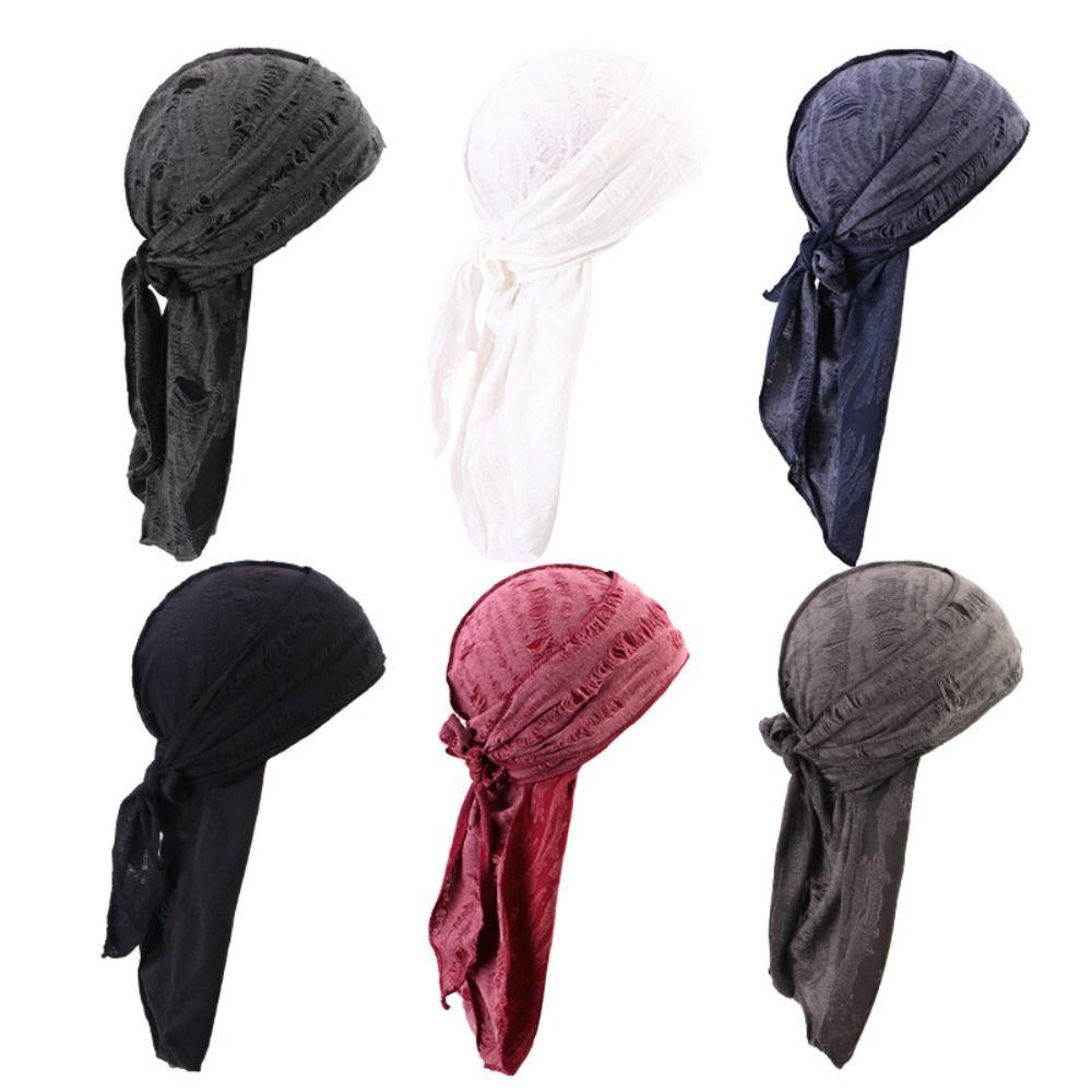 Cappello da Pirata a Coda Lunga in Cotone Fascia per Capelli Buco Bandana Punk Hip Hop Bandana Foulard Moto Bike