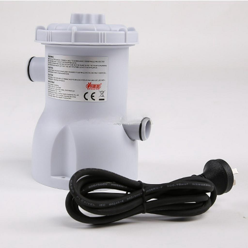 220V 330GAL Swimming Pool Filter Pump Circulation Pump Siphon Principle Swiming Pool Purifier Replaceable Core 20W