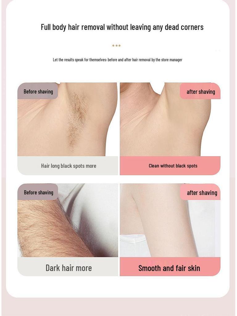 Women's Pink Electric Shaver for Private Parts & Underarms, Wet/Dry Epilator, Rechargeable