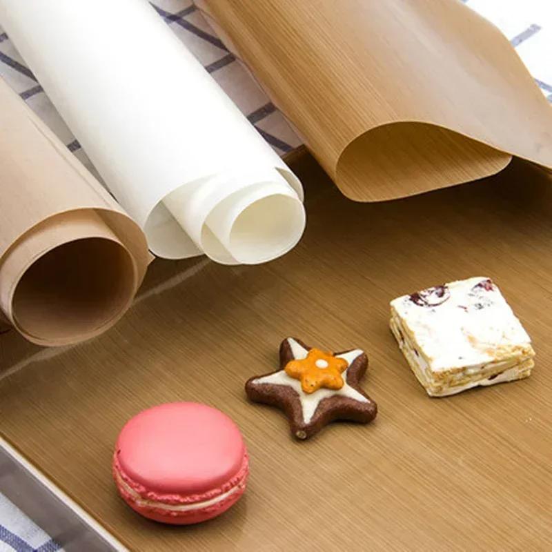 10Pcs 40*30cm Reusable Resistant Baking Sheets Non Stick Oilcloth Pad Cooking Heat Transfer Paper Multifunctional Baking Tool