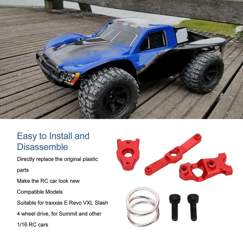 RC Steering Assembly Aluminum Alloy Upgrade Parts for   E   VXL Summit 1Celsius16 RC Cars