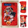 Couverture polaire - dragon ball - 100x150 cm - rouge - synthétique - enfant