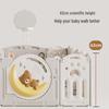Little Bear Indoor Baby Playpen and Crawling Mat for Small Spaces