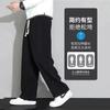 2025 Summer Ice Silk Pants Men's Thin Loose Straight Drape Sweatpants Boys Quick-drying Casual Trousers