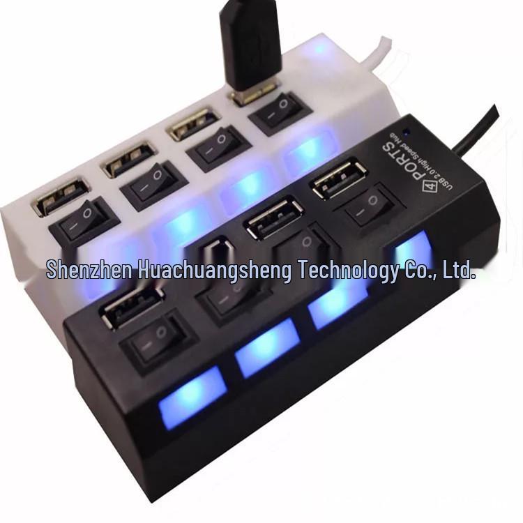 High-Speed 4-Port USB 2.0 Hub with Independent Switches