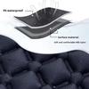 40D Nylon Waterproof Ultralight Summer Air Mattress with Built-in Pump Compact Foldable Sleeping Pad for Hiking Camping