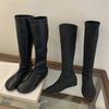 Eilyken Fashion Punk Style Round Toe Woman Knee-High Boots  Autumn Winter Low Heels Long Booties Ladies Shoes
