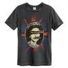 Unisex Shirt Cotton Oversize Large Size Sex Pistols Queen T-Shirt Charcoal