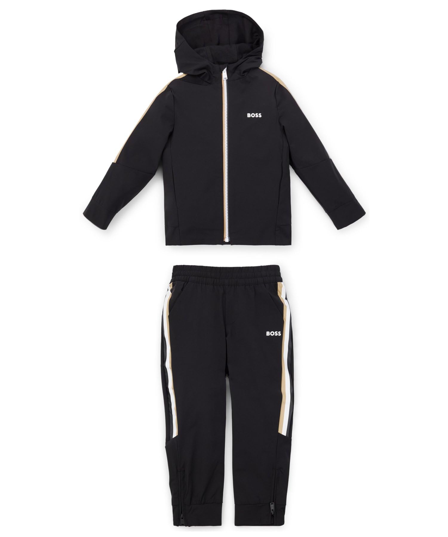 

Спортивный костюм BOSS x Matteo Berrettini с логотипом Размер Черный Детский Деталь, 114, чёрный