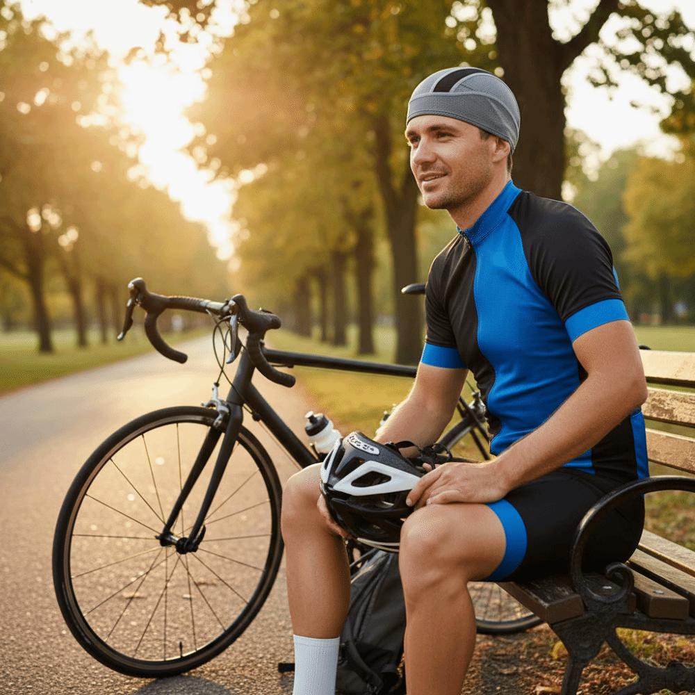 Szybkoschnąca Czapeczka pod Kask Pochłaniająca Pot Kask z Podszewką Czapka Rowerowa Dla Kobiet Mężczyzn Unisex