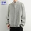 ROMON Men's Stand-up Collar Knitted Cardigan Sweater Model 7029