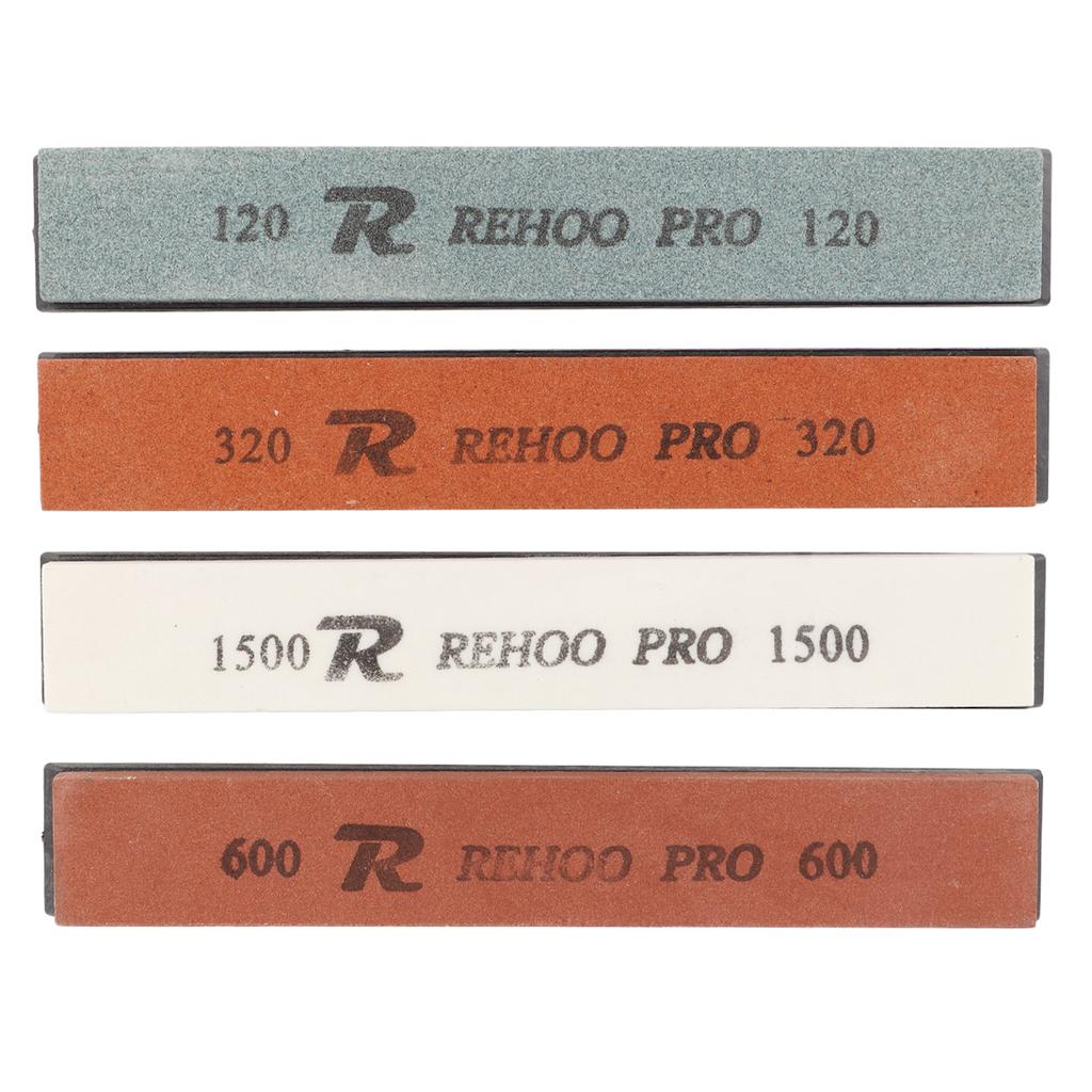 4Pcs Knife Sharpening Stone Knife Sharpener 120 320 600 1500 Grit for Scissors Chisels Axes