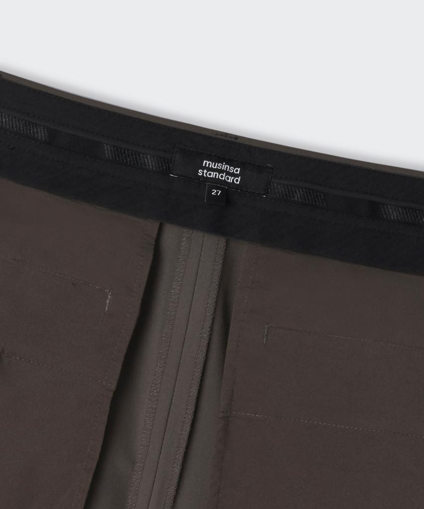 MUSINSA STANDARD WOMAN [Cooltandard] Women'S Low-Rise Flare Slacks [Khaki Brown]