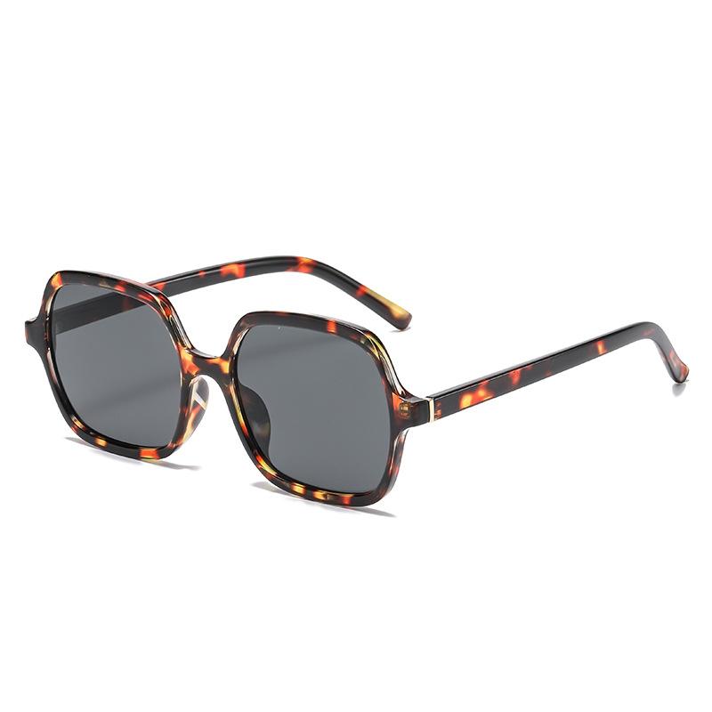 New sunglasses women's large frame round face thin Internet celebrity glasses square fashion trendy anti-ultraviolet sunglasses men