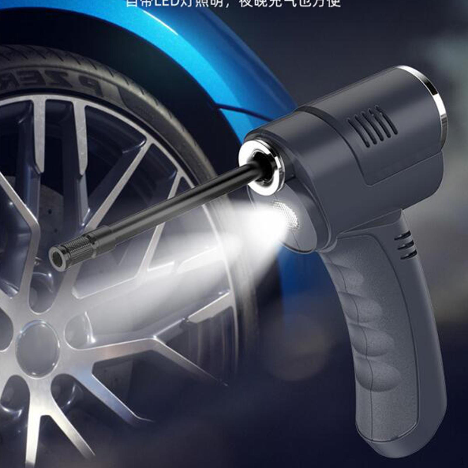 

Portable Tyre Inflator Air Compressor 5.2x2x8inch Car Tires 7.4V 50W
