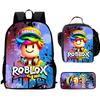 Roblox Printed Backpack, Children'S And Elementary School Bags