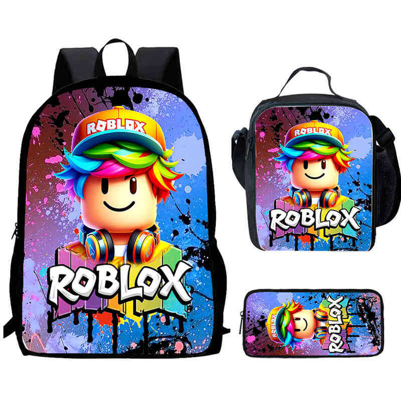 Roblox Printed Backpack, Children'S And Elementary School Bags