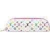 Louis Vuitton X Takashi Murakami Charlotte Letter Logo Zipper Closure Travel Storage Bag Unisex Bags White Multicolor GI1303