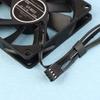 Teucer Ut-8015 8Cm Chassis Fan Slim 15Mm Thinckness 12V/4Pin Pwm Fluid Bearing 1200-3000Rpm Pc Case Cooling Ventilator