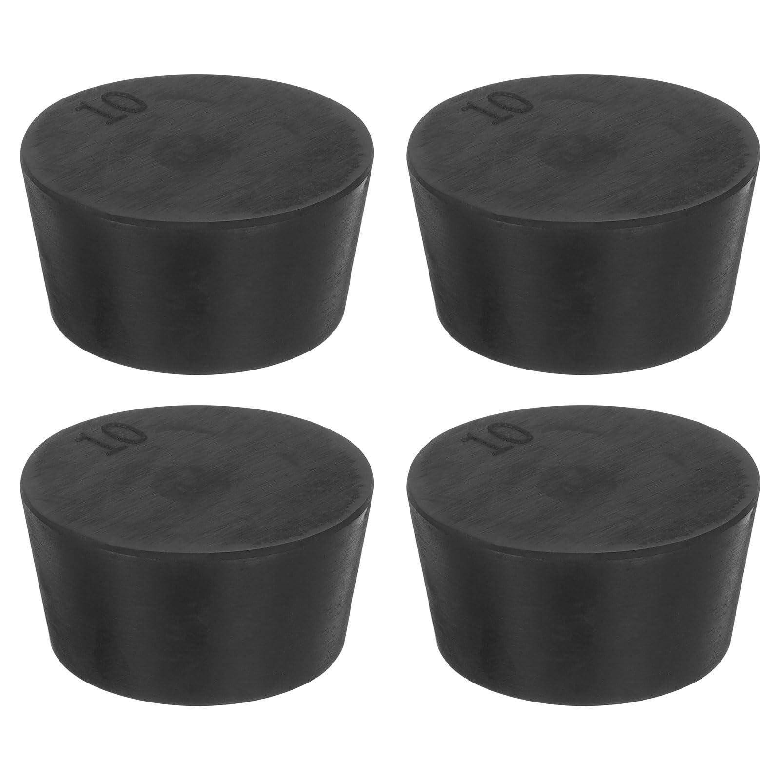 uxcell 4 шт. Сплошная резиновая пробка Коническая лабораторная пробка Уплотнительная пробка для пробирок Колба 50x42x25mm