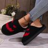 Autumn and Winter Halloween Slippers Women's Warm Smiley Cotton Slippers Home Indoor Non-slip Household Winter