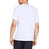 Under Armour Letter Logo Print Round Neck Sports Short Sleeve T-Shirt Men Tops White 1329582-100