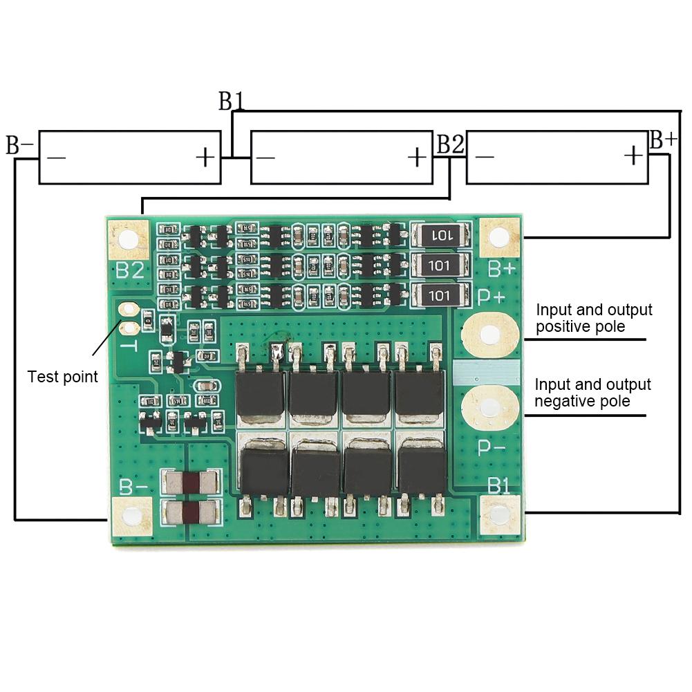 3S 12V 18650 Lipo Battery Protection Board Module 25A BMS PCB Cell Balance