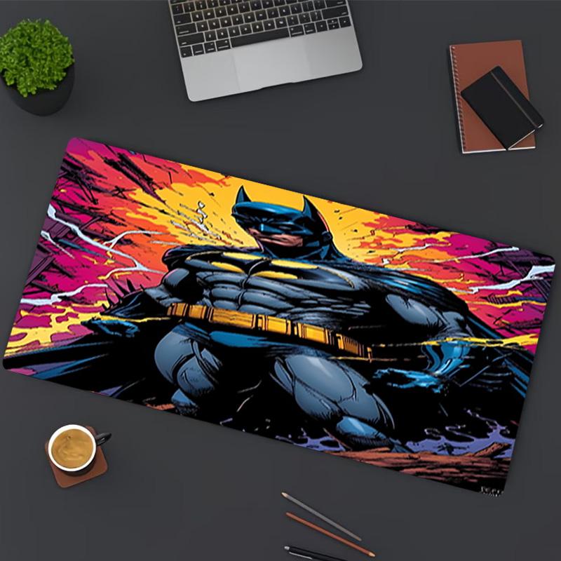 Batman Print Mouse Pad, for Keyboard Pad Laptop PC Mat for Office Home Use, Desk Decor, Perfect Birthday Gift for Gamers