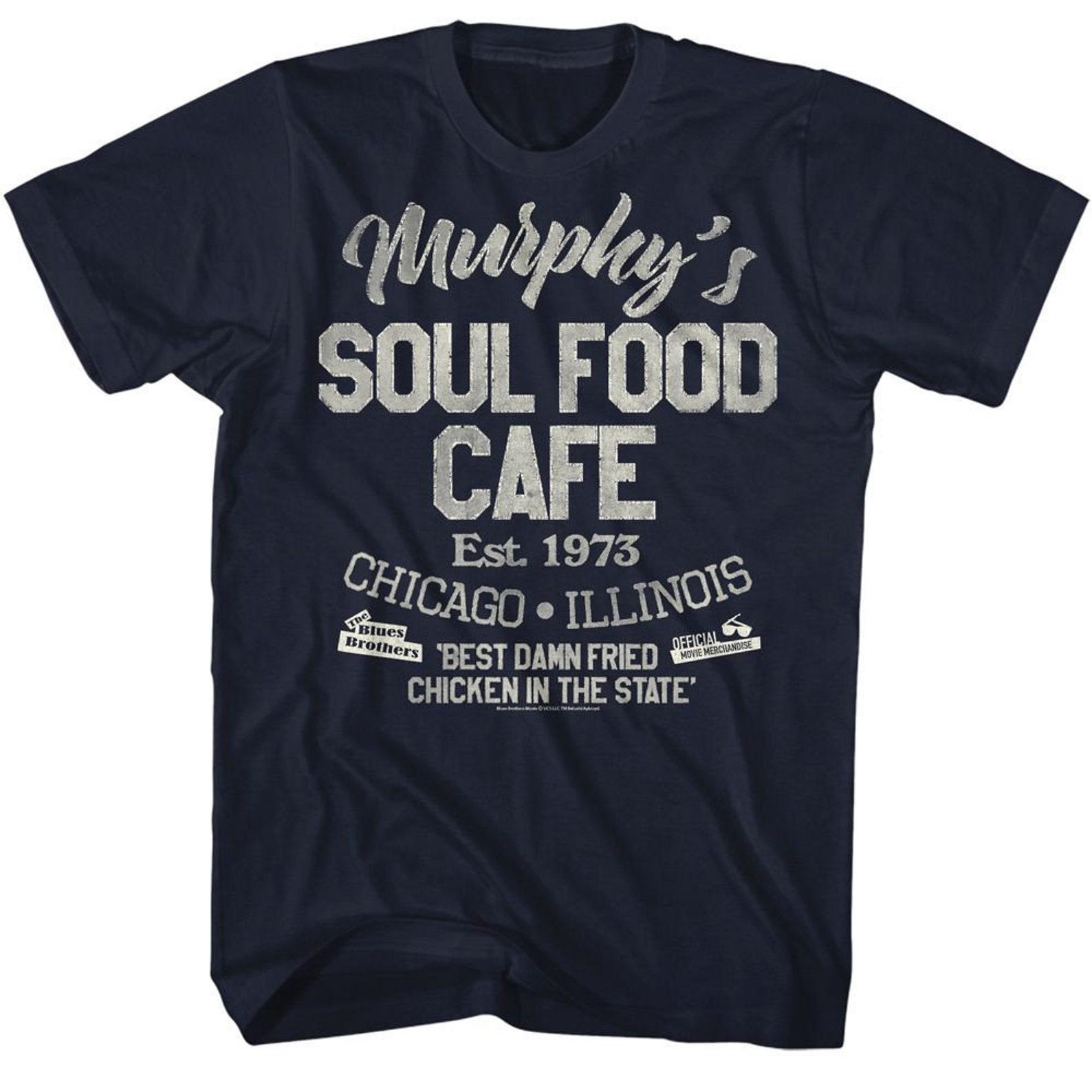 The Blues Brothers Soul Food Cafe Navy T-Shirt S