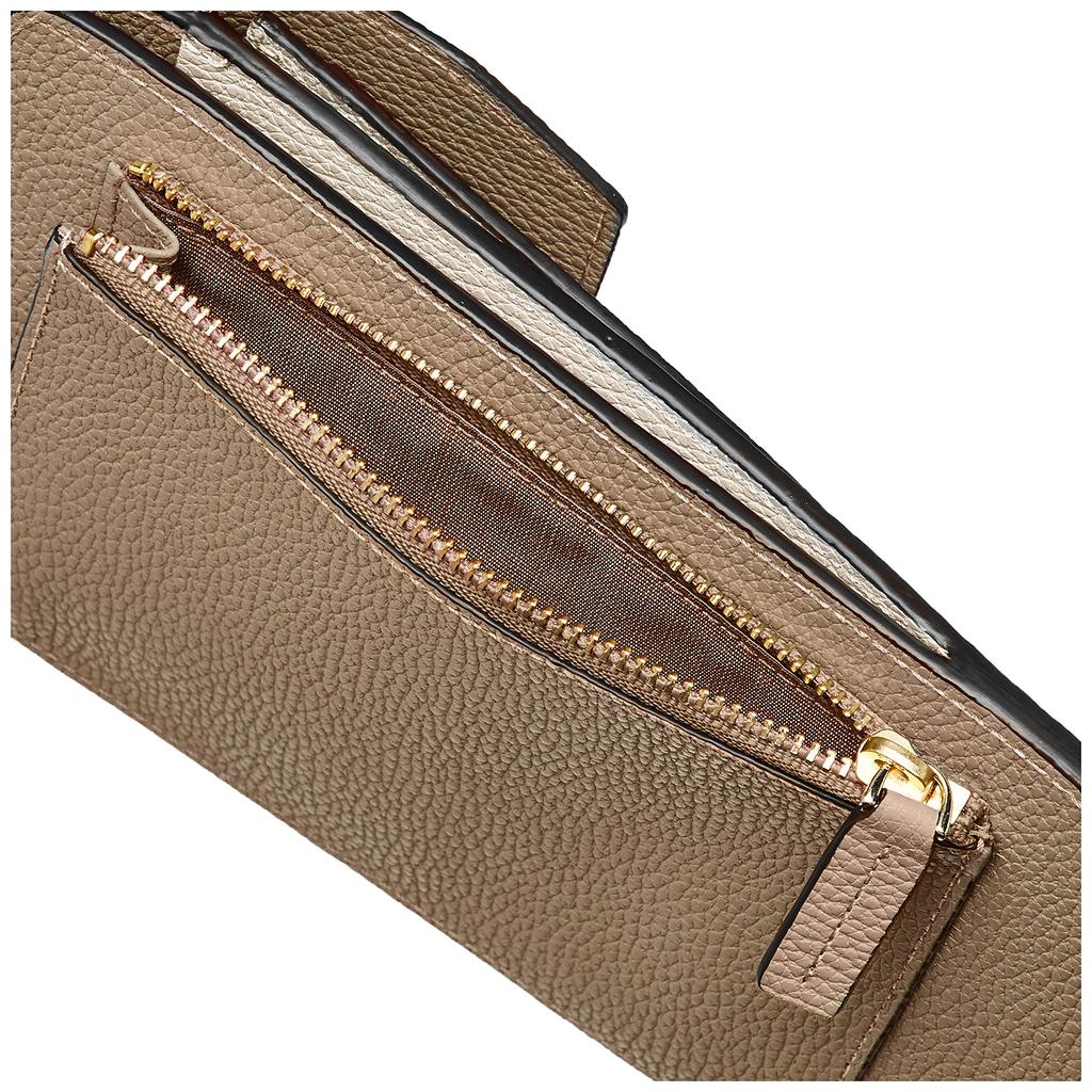Bicolor Leather Mobile Pochette LEAN Greige [Topkapi] Women's