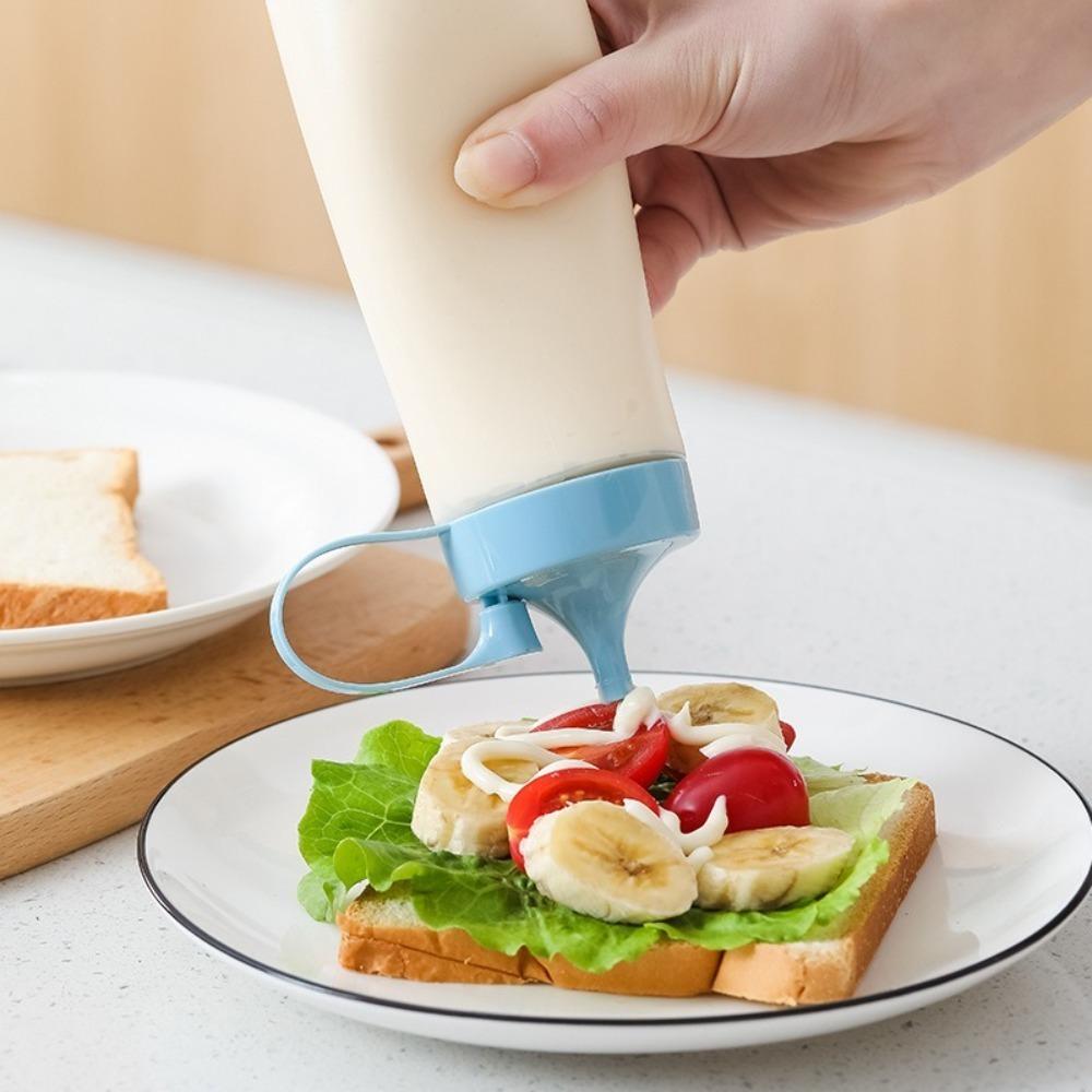 350ml Squeeze Sauce Bottle Large Capacity Tomato Catchup Dispenser  Picnic Cooker