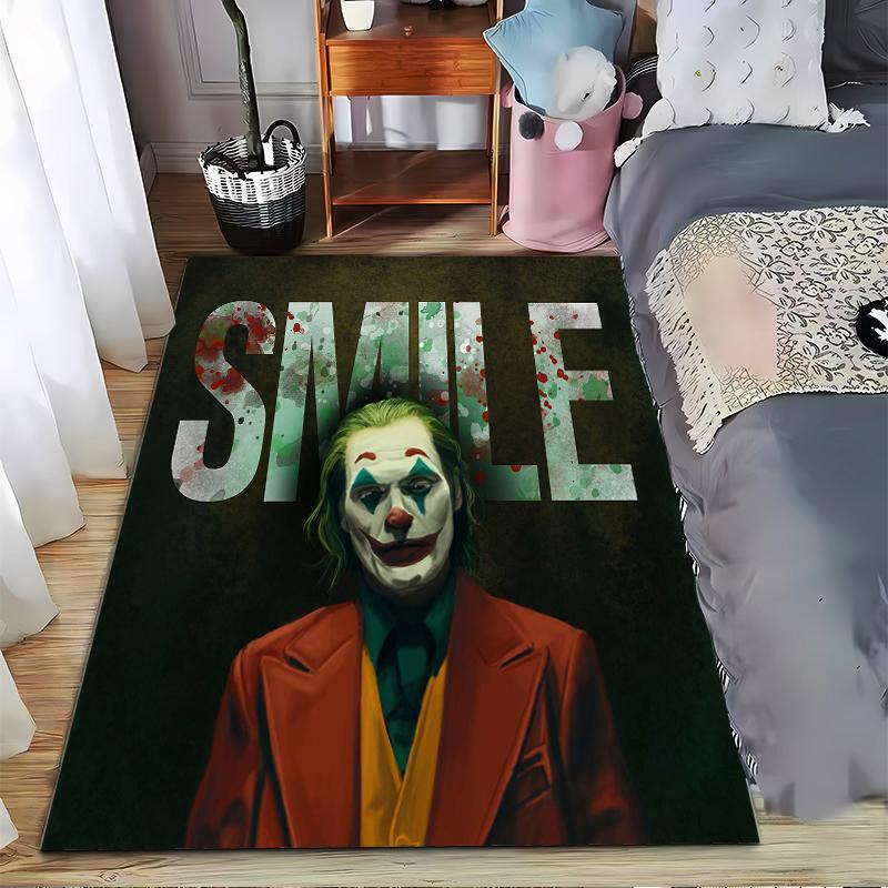 

Vintage Style Smile Rug in Dark Background Suitable for use as an anti-slip game mat for living room and bedroom sofas 40x60cm( 15x23in )