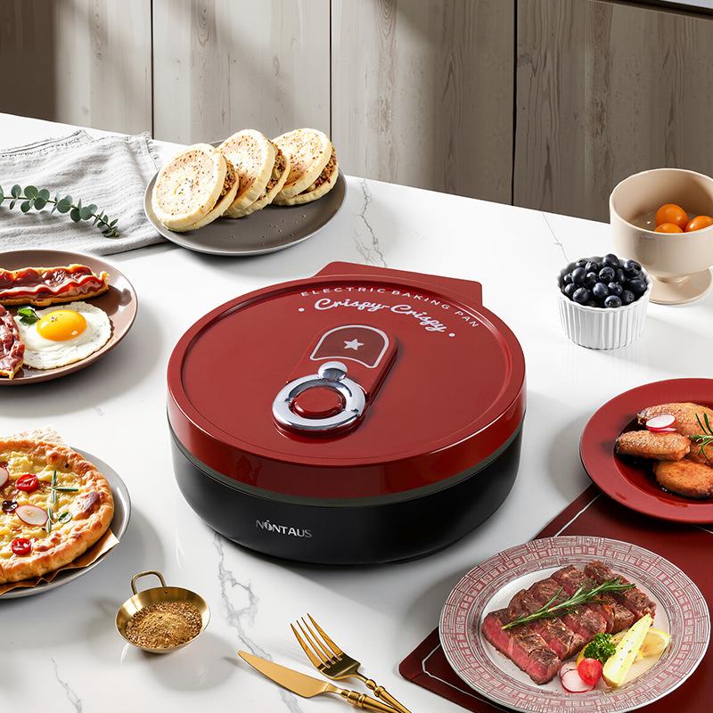 

Jinzheng Electric Baking Pan: Double-Sided Heating, Deepened Design, All-in-One Griddle for Pancakes and More