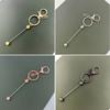 Metal Beaded Keys Chain Gradual Color Diy Beaded Stainless Steel Keychain Can Hang Cutlery Bottle Opener Wine Stopper