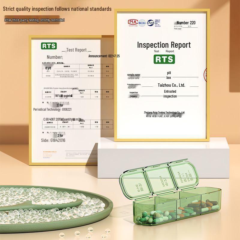 Weekly Pill Organizer - 7-Day, 3-Times Daily, Large Capacity, Portable Medicine Dispenser