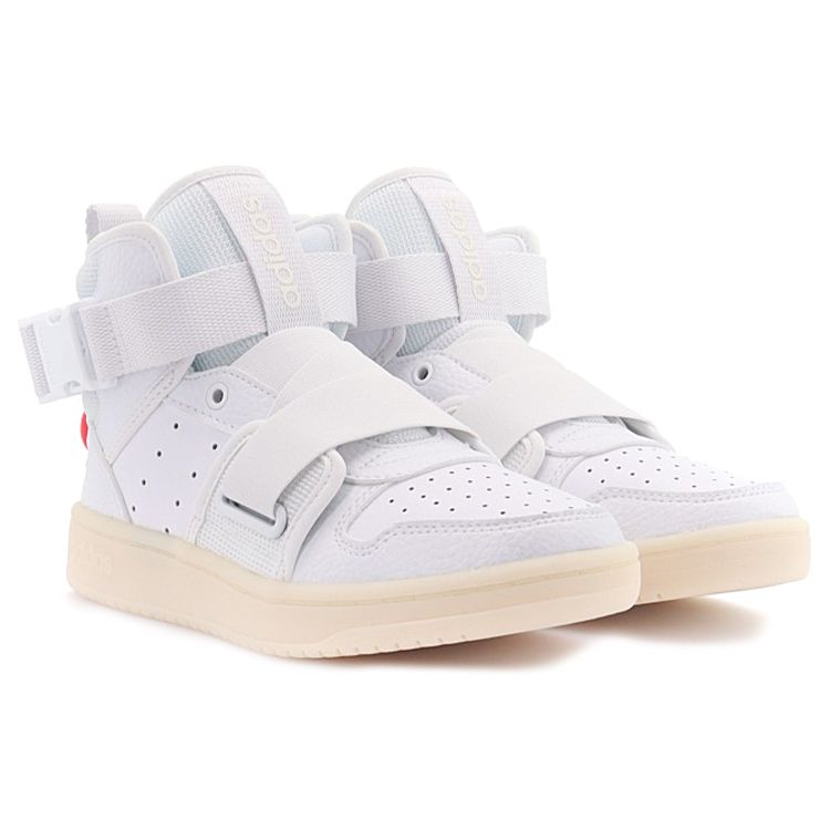 Adidas Neo Hoops 2.0 Slip Resistant Durable Mid-Top Sneakers Women Sneakers White FX9000