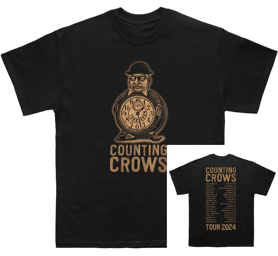 

Футболка черная Counting Crows группа 2 стороны ТУР 2024 Унисекс от S до 5Xl JJ4908 4XL