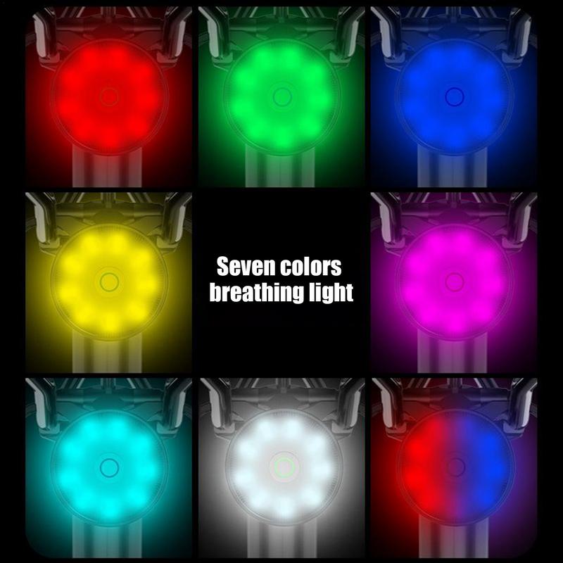 Luce Posteriore per Bici con Sensore Automatico Luci per Bici per la Guida Notturna Ricaricabile Luminosa Biciclette Sicurezza Ciclismo Torcia Avvertimento