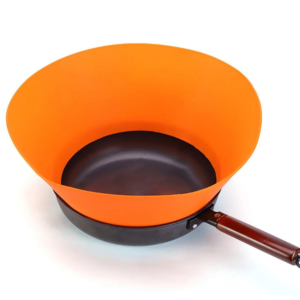 Fry Wall Guard, Silicone Oil Guard, Fry Wall Guard Compatible For Splatter Guard Silicone Oil Splashing Adjustable Frying Pan Wall Cooking