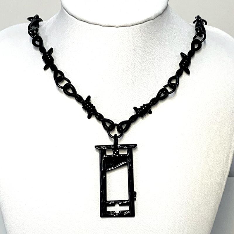 Piccoli Rovi di Filo Ghigliottina di Ferro Collana Choker da Donna Stile Hip-hop Gotico Punk Catena a Spillo con Piccoli Punti Spinati Choker Regali