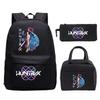 Demon Hunters Printed Children's Backpack Three-piece Campus Fashion Primary and Secondary School Students Large Capacity School Bag