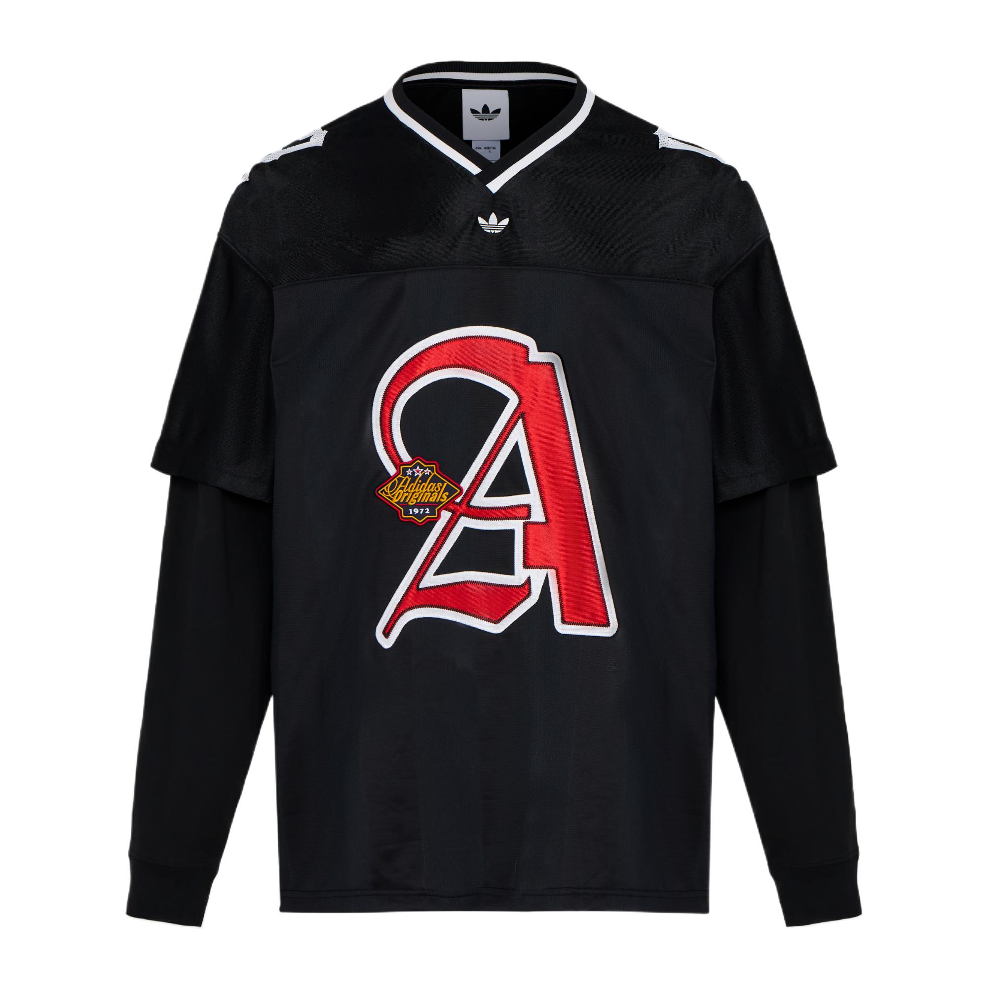 Adidas Originals Loose Woven Comfortable Two-In-One Long Sleeve Jersey Men jersey KS5328 S