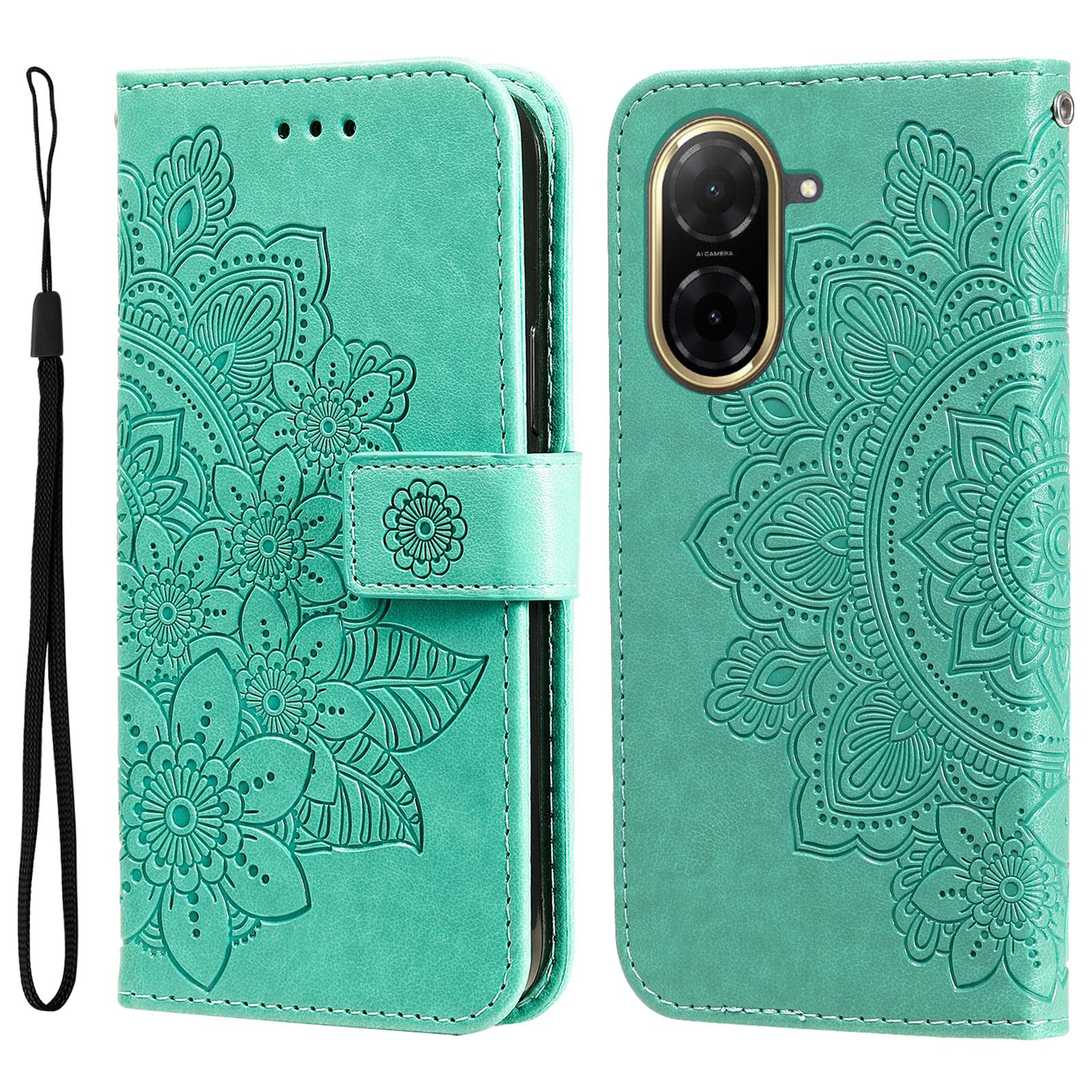 

Для Xiaomi Redmi A5 NFC (Європа) (173.45мм) Чохол Гаманець Стенд з квітковим візерунком зі штучної шкіри Чохол для телефону A