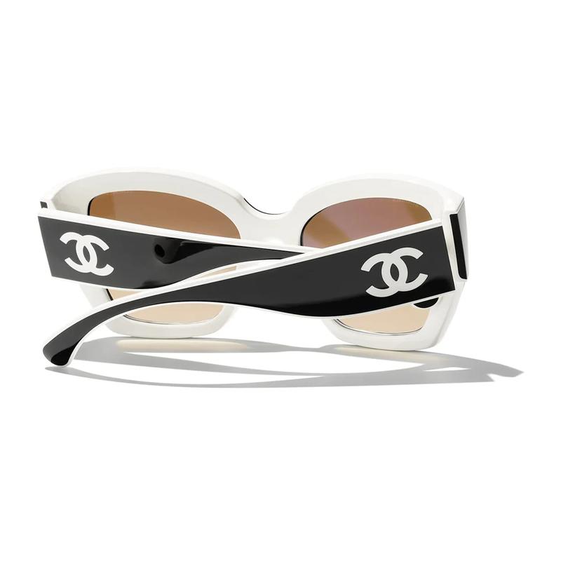 Chanel Temples Logo Nylon Fiber Butterfly-shaped Sunglasses Men and Women Same Style Couple Model Black